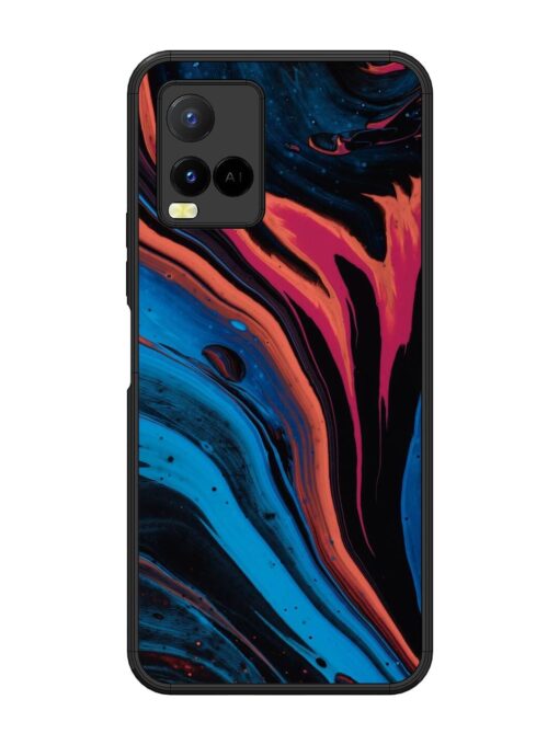 Liquefied Art Glossy Metal TPU Phone Cover for Vivo Y21 Zapvi