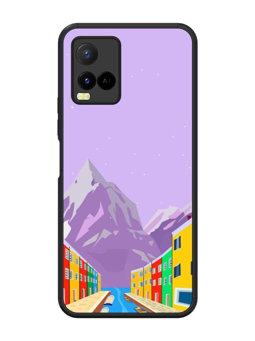 Venice City Illustration Glossy Metal Phone Cover for Vivo Y21 Zapvi