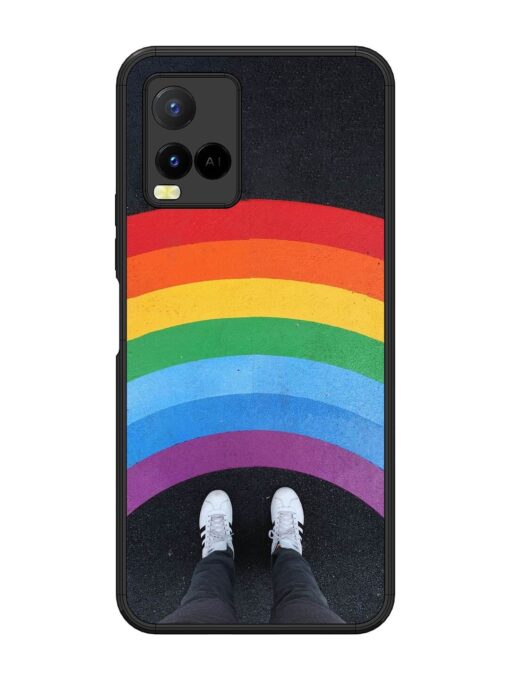 Legs Rainbow Glossy Metal TPU Phone Cover for Vivo Y21