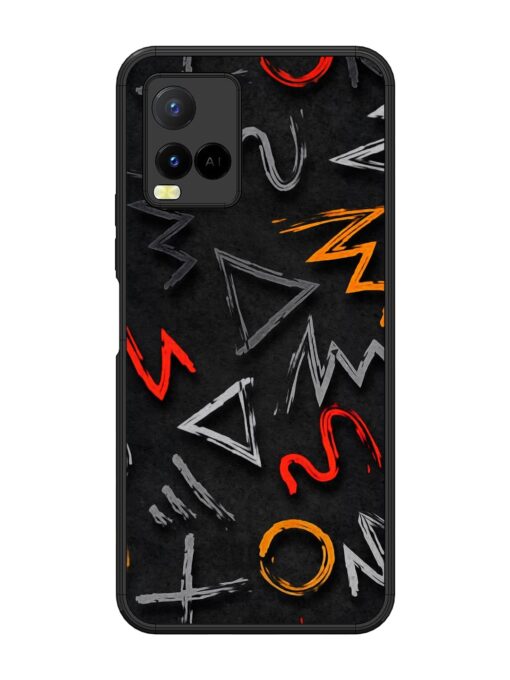 Grungy Graffiti Glossy Metal Phone Cover for Vivo Y21 Zapvi