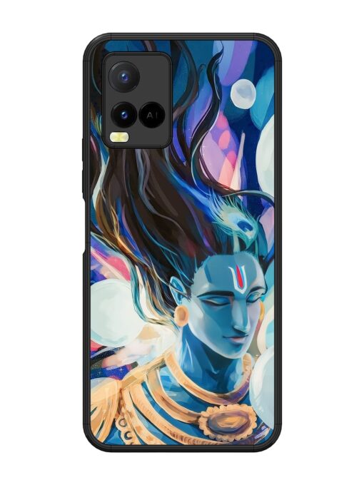 Bhagwan Sri Krishna Glossy Metal Phone Cover for Vivo Y21 Zapvi