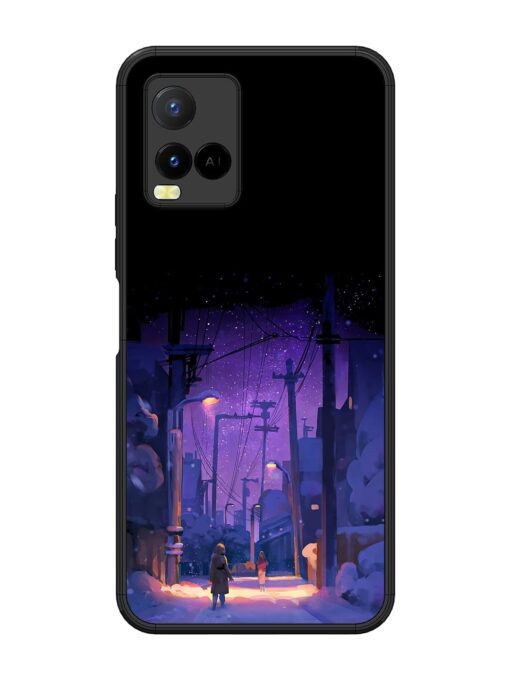 Winter Anime Art Glossy Metal Phone Cover for Vivo Y21 Zapvi