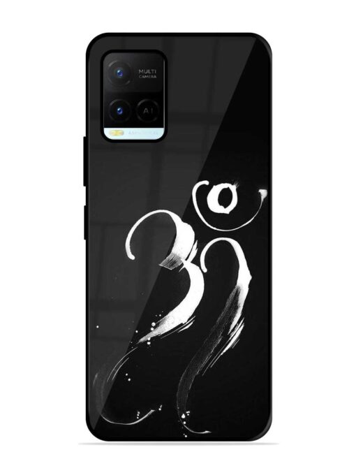 Om Logo Glossy Metal Phone Cover for Vivo Y21A Zapvi