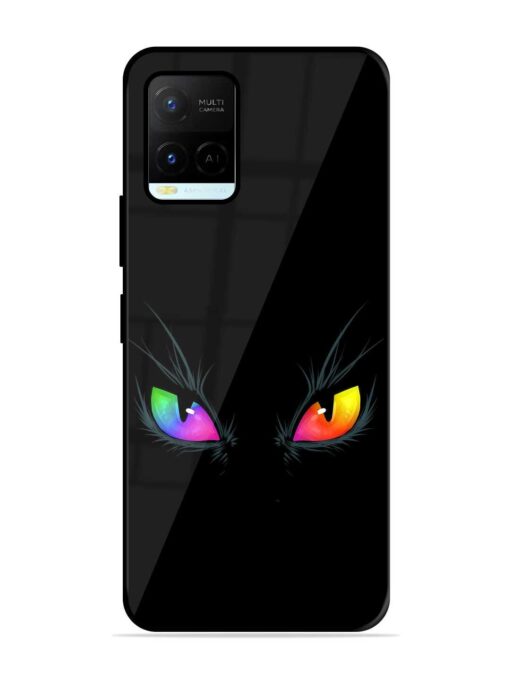 Cat Eyes Glossy Metal Phone Cover for Vivo Y21A Zapvi