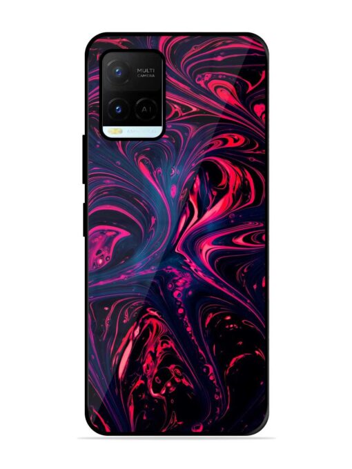 Abstract Background Glossy Metal Phone Cover for Vivo Y21A