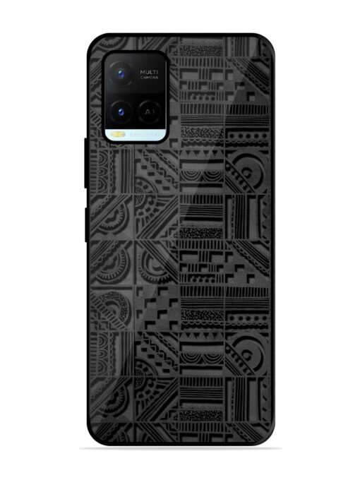 Seamless Pattern Glossy Metal Phone Cover for Vivo Y21A Zapvi