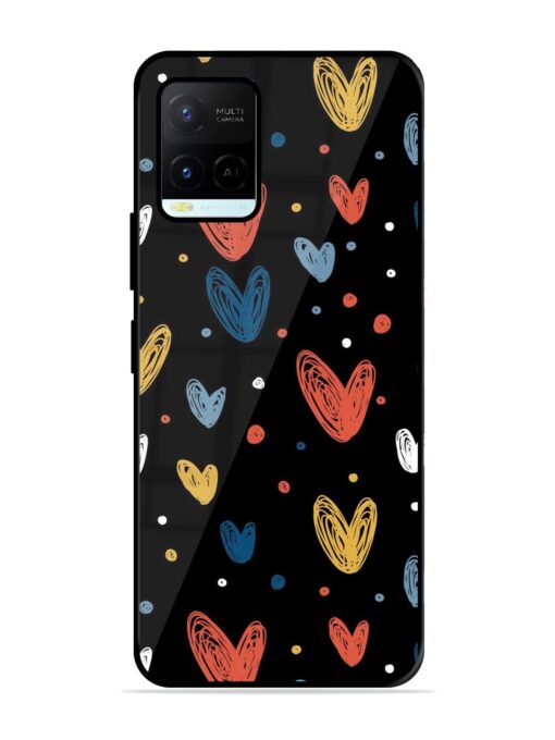 Happy Valentines Day Glossy Metal TPU Phone Cover for Vivo Y21A Zapvi