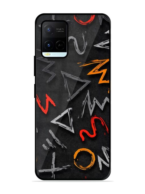 Grungy Graffiti Glossy Metal Phone Cover for Vivo Y21A Zapvi