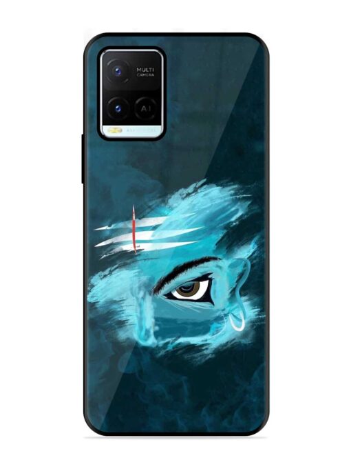 Lord Shiva Glossy Metal Phone Cover for Vivo Y21G Zapvi