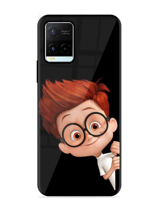 Smart Boy Cartoon Glossy Metal Phone Cover for Vivo Y21G Zapvi