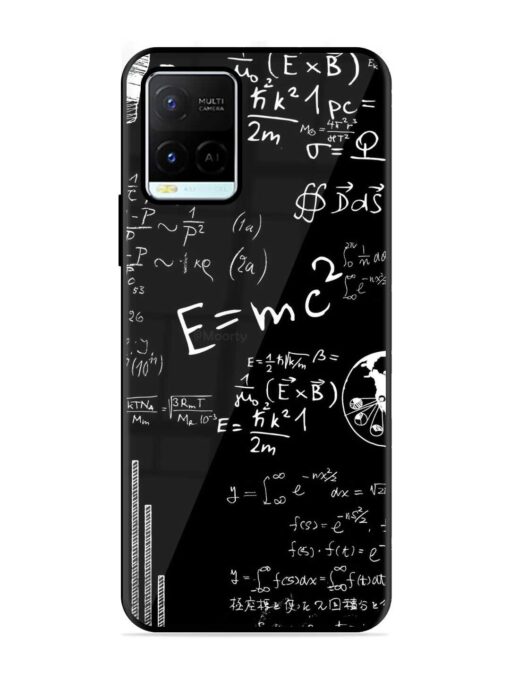 E=Mc2 Mass?Energy Equivalence Glossy Metal Phone Cover for Vivo Y21G Zapvi