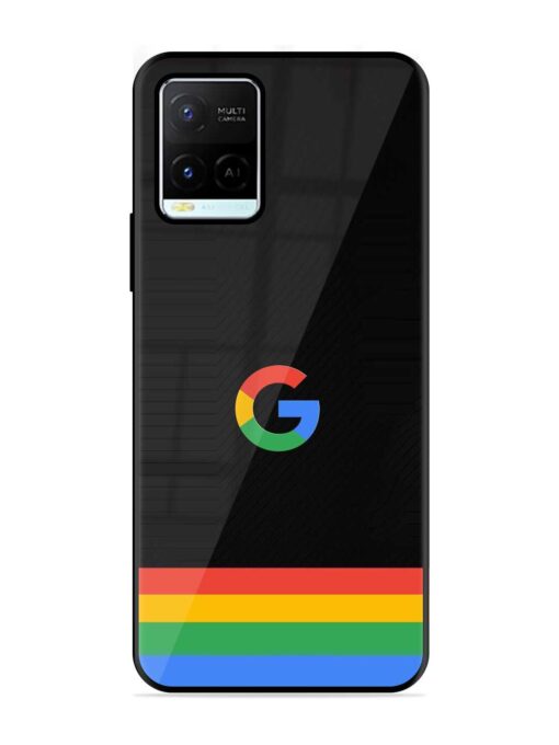 Google Logo Art Glossy Metal Phone Cover for Vivo Y21G Zapvi