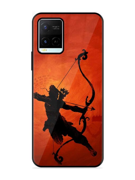 Illustration Lord Rama Glossy Metal Phone Cover for Vivo Y21G Zapvi