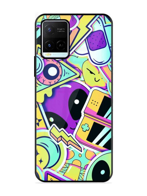 Scratch Art Glossy Metal Phone Cover for Vivo Y21G Zapvi