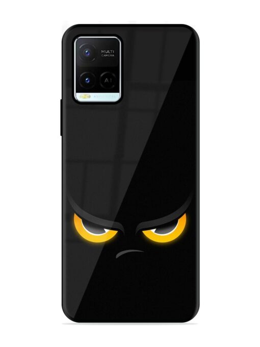 Scary Yellow Eye Glossy Metal TPU Phone Cover for Vivo Y21G Zapvi