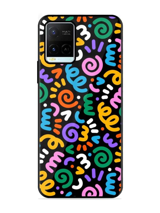 Colorful Seamless Vector Glossy Metal Phone Cover for Vivo Y21G Zapvi