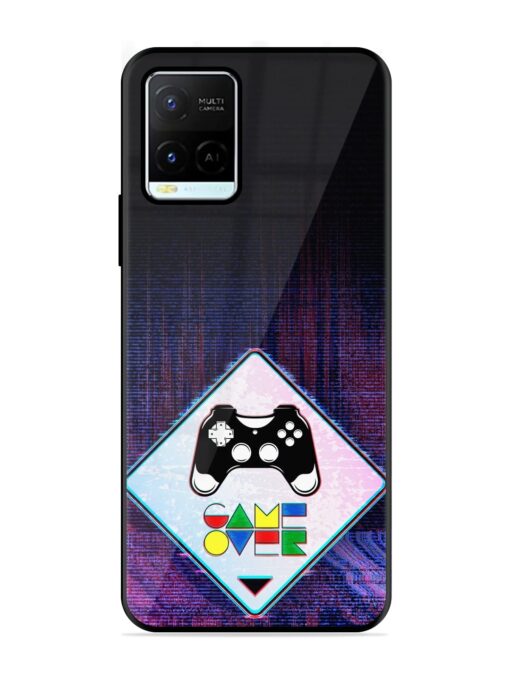 Game Over Glossy Metal Phone Cover for Vivo Y21G Zapvi