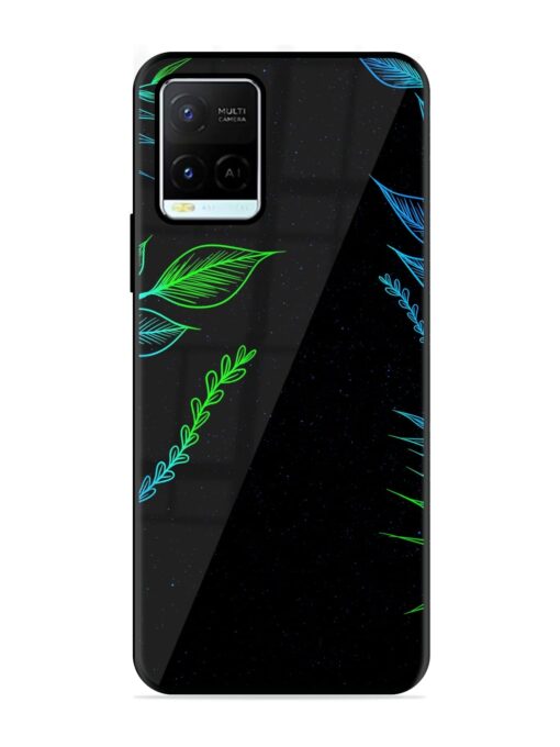 Aesthetic Neon Glossy Metal Phone Cover for Vivo Y21G