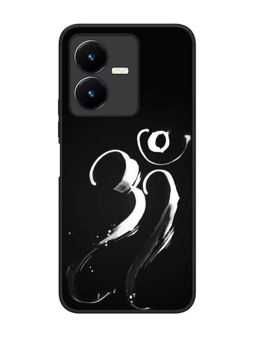 Om Logo Glossy Metal Phone Cover for Vivo Y22 Zapvi