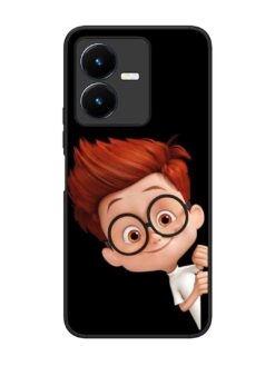 Smart Boy Cartoon Glossy Metal Phone Cover for Vivo Y22