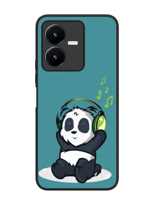 Music Panda Glossy Metal Phone Cover for Vivo Y22 Zapvi