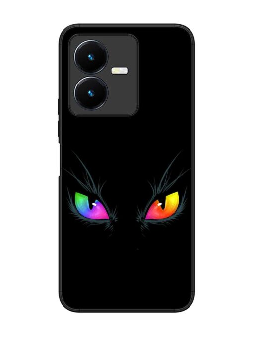 Cat Eyes Glossy Metal Phone Cover for Vivo Y22 Zapvi