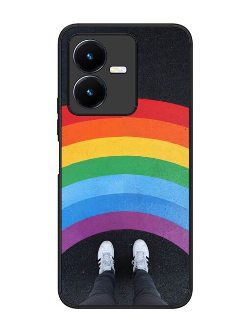 Legs Rainbow Glossy Metal TPU Phone Cover for Vivo Y22 Zapvi