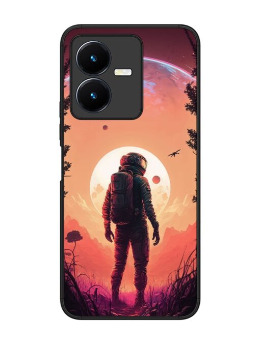 Red Sky At Morning Glossy Metal Phone Cover for Vivo Y22 Zapvi