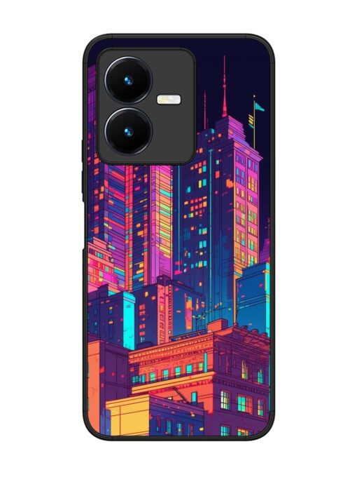 City View Glossy Metal Phone Cover for Vivo Y22 Zapvi