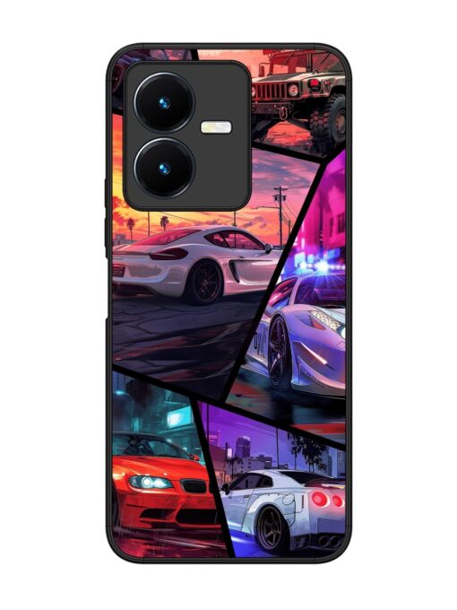 Ride In Pixels Glossy Metal Phone Cover for Vivo Y22 Zapvi