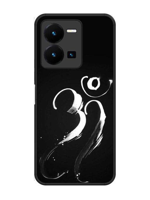 Om Logo Glossy Metal Phone Cover for Vivo Y27 Zapvi