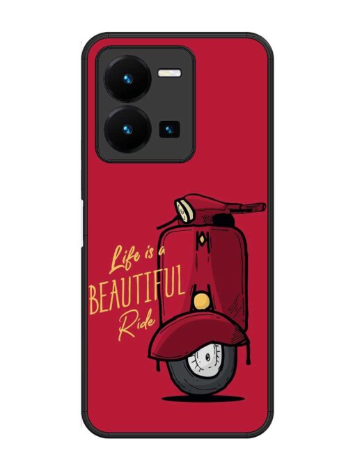 Life Is Beautiful Rides Glossy Metal Phone Cover for Vivo Y27 Zapvi