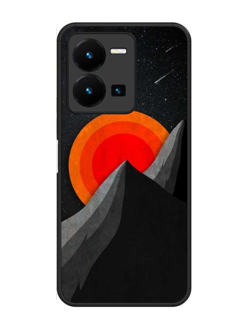 Black Mountain Glossy Metal Phone Cover for Vivo Y27 Zapvi