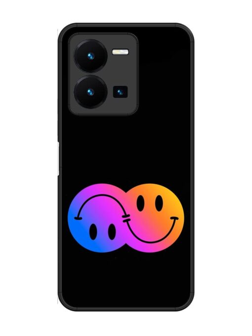 Gradient Smile Art Glossy Metal TPU Phone Cover for Vivo Y27 Zapvi