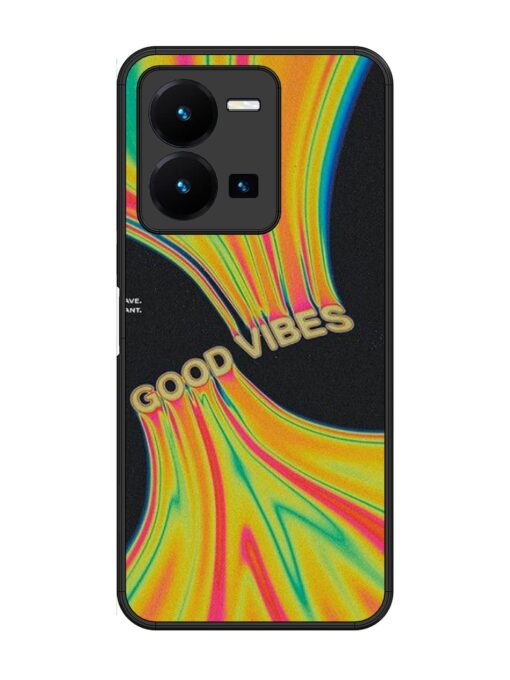 Good Vibes Glossy Metal Phone Cover for Vivo Y27 Zapvi