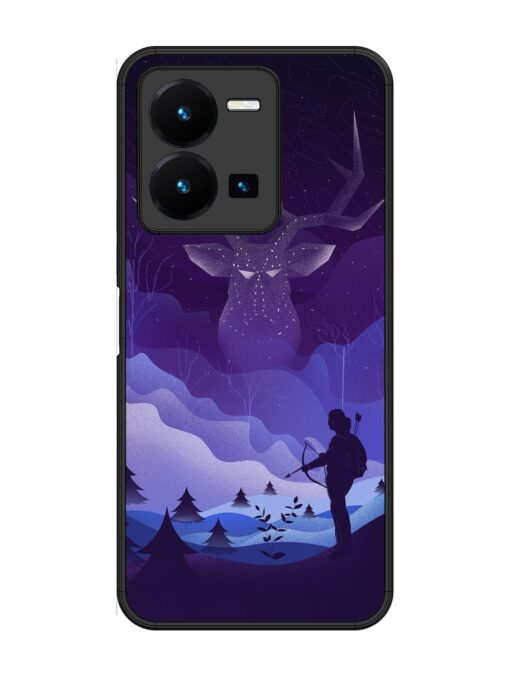 Deer Forest River Glossy Metal Phone Cover for Vivo Y27 Zapvi