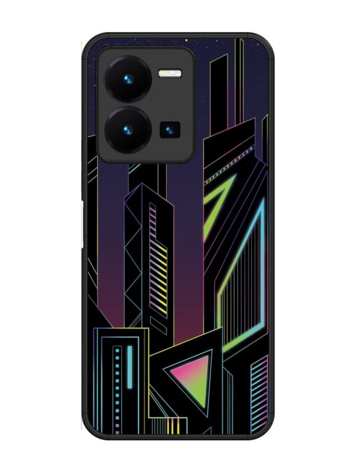 Neon Dreamscape Glossy Metal Phone Cover for Vivo Y27