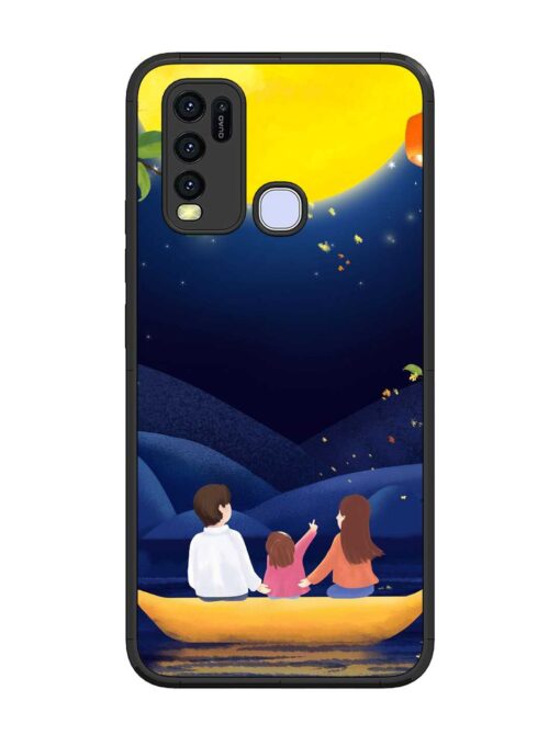 Happy Family And Beautiful View Glossy Metal Phone Cover for Vivo Y30 Zapvi