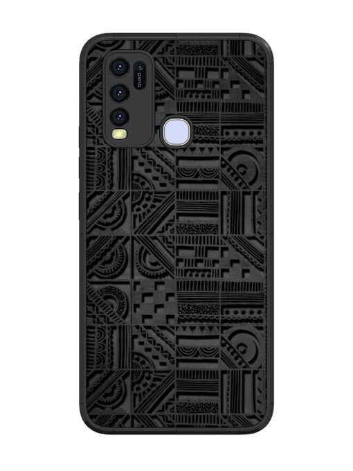 Seamless Pattern Glossy Metal Phone Cover for Vivo Y30 Zapvi