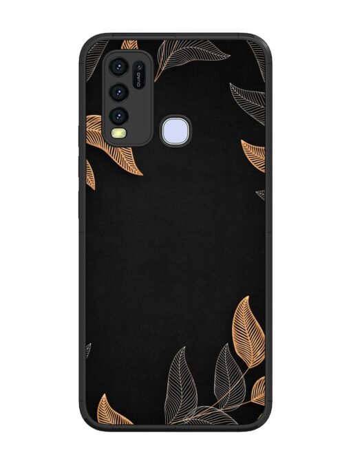 Foliage Art Glossy Metal Phone Cover for Vivo Y30 Zapvi