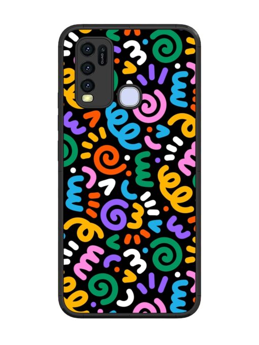 Colorful Seamless Vector Glossy Metal Phone Cover for Vivo Y30 Zapvi