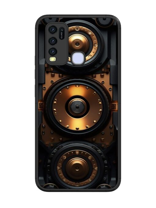 Sound Box Glossy Metal Phone Cover for Vivo Y30 Zapvi