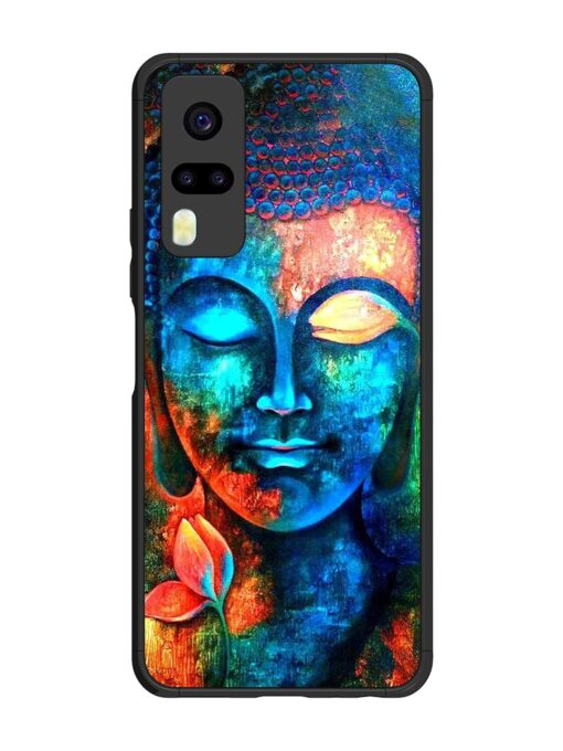 Buddha Painting Glossy Metal Phone Cover for Vivo Y31