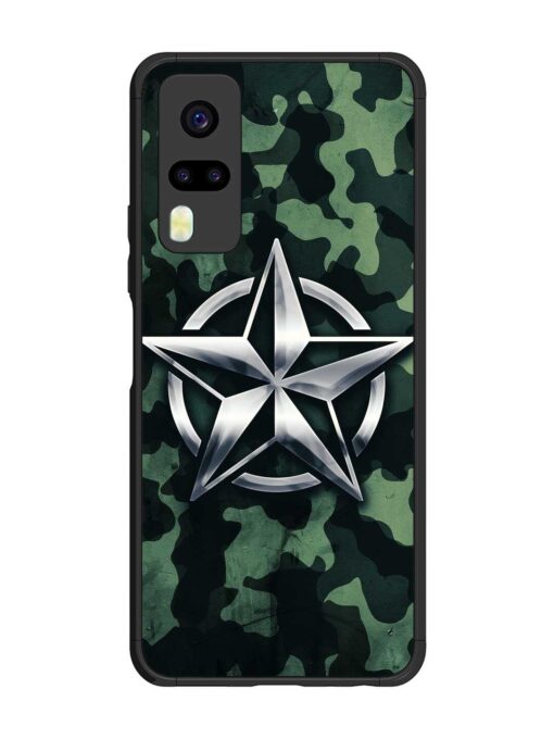 Indian Army Star Design Glossy Metal Phone Cover for Vivo Y31