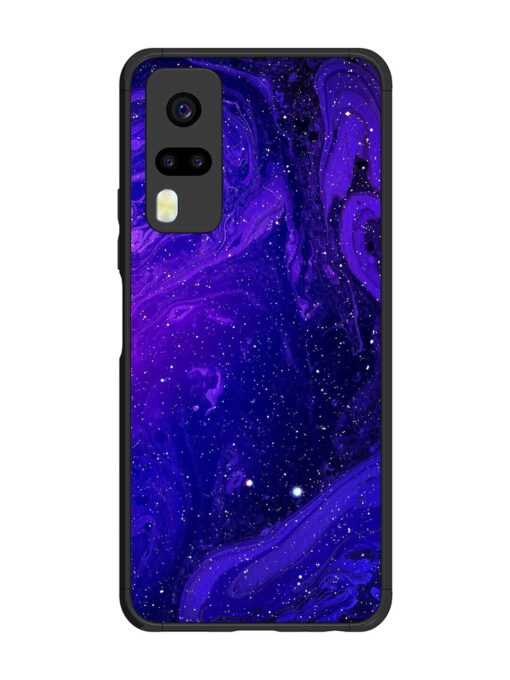 Galaxy Acrylic Abstract Art Glossy Metal Phone Cover for Vivo Y31