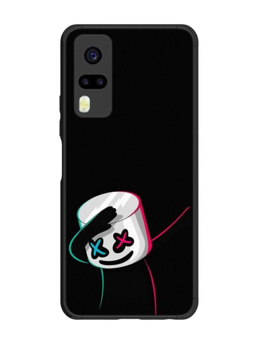 Black Marshmallow Glossy Metal Phone Cover for Vivo Y31