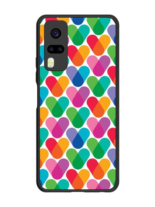 Overlapping Colors Colorful Glossy Metal TPU Phone Cover for Vivo Y31 Zapvi