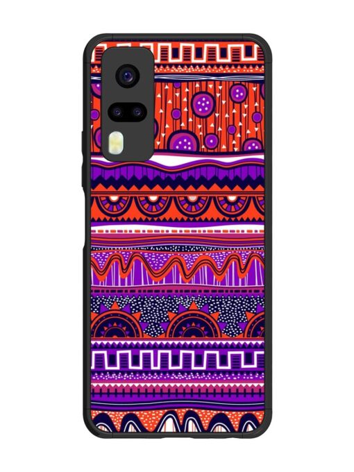 Ethnic Seamless Pattern Glossy Metal TPU Phone Cover for Vivo Y31