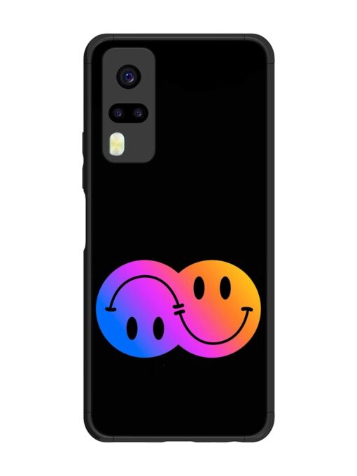 Gradient Smile Art Glossy Metal TPU Phone Cover for Vivo Y31 Zapvi