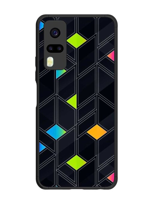 Abstract Mosaic Seamless Glossy Metal Phone Cover for Vivo Y31 Zapvi